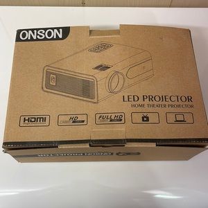 NEVER OPENED/ USED home theater projector
